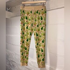 Little Sleepies Cream and Green Avocado Joggers